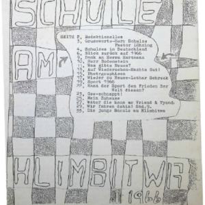 1966 School Magazine
