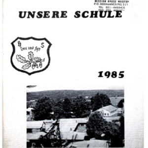 1985 School Magazine